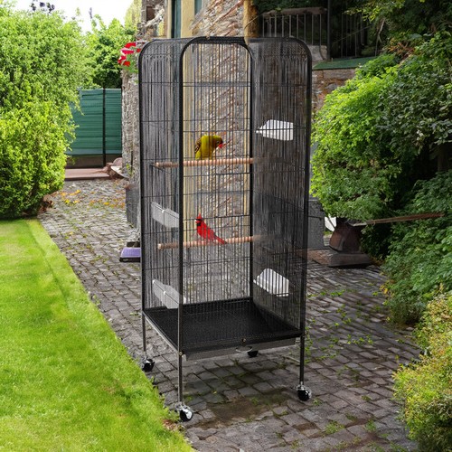 Rolling large bird cage - large,